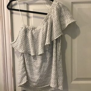 One Shoulder Ruffled Top